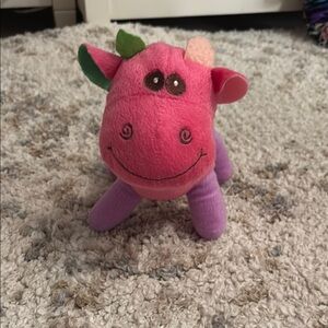 Pink and Purple Plush Dinosaur Toy